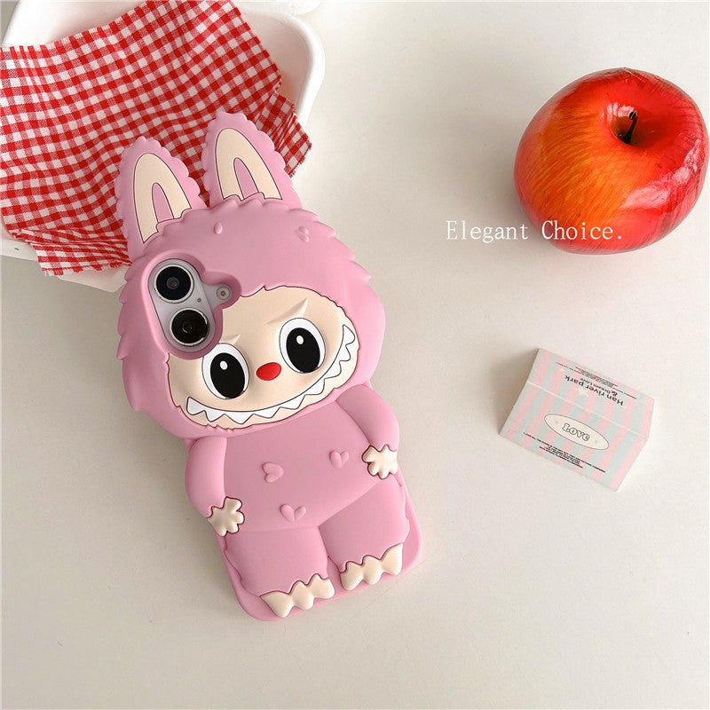 Bunny Hug Labubu Silicone Phone Case