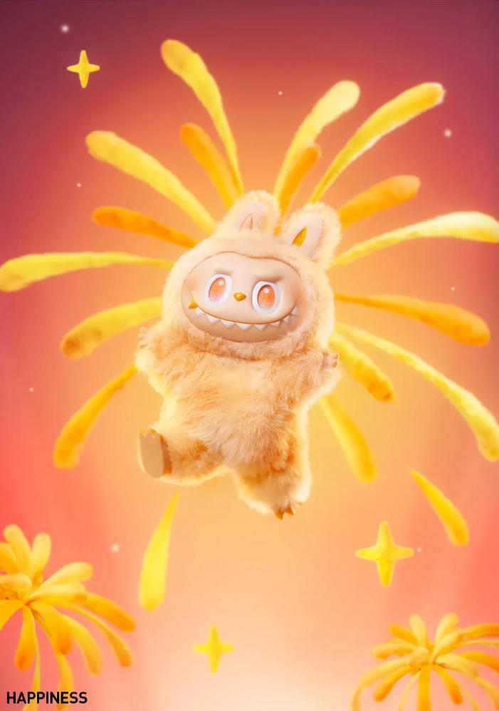 Labubu V3 THE MONSTERS Big Into Energy - HAPPINESS