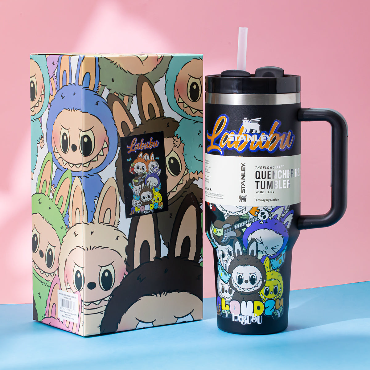Stanley x Labubu Black Soul Rebellion Quencher H2O Tumbler [Limited Edition]